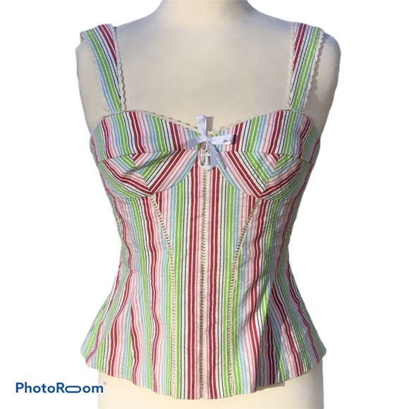 Nanette Lepore Tops - Nanette Lepore Striped Bustier Top